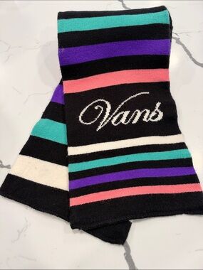 Vans Girls Striped Winter Scarf